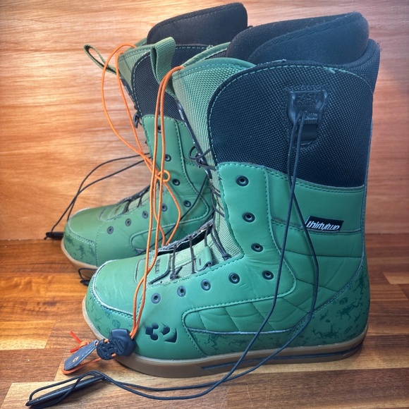 THIRTYTWO SNOWBOARD BOOTS GREEN SIZE M 7.5 SEXTON FIT FALL 2011 - Picture 2 of 9